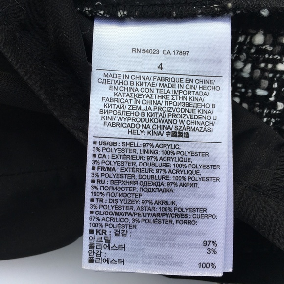 Banana Republic Nubby Wool Tweed Pencil Skirt sz 4 - Picture 11 of 12